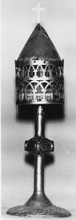 reliquiario vasiforme - bottega laziale (sec. XIII)