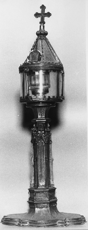 reliquiario - a vaso - bottega laziale (sec. XIV)