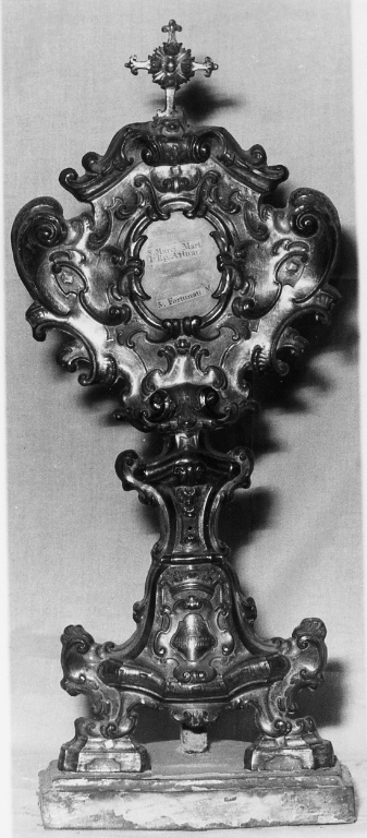 reliquiario - a ostensorio - bottega napoletana (sec. XVIII)