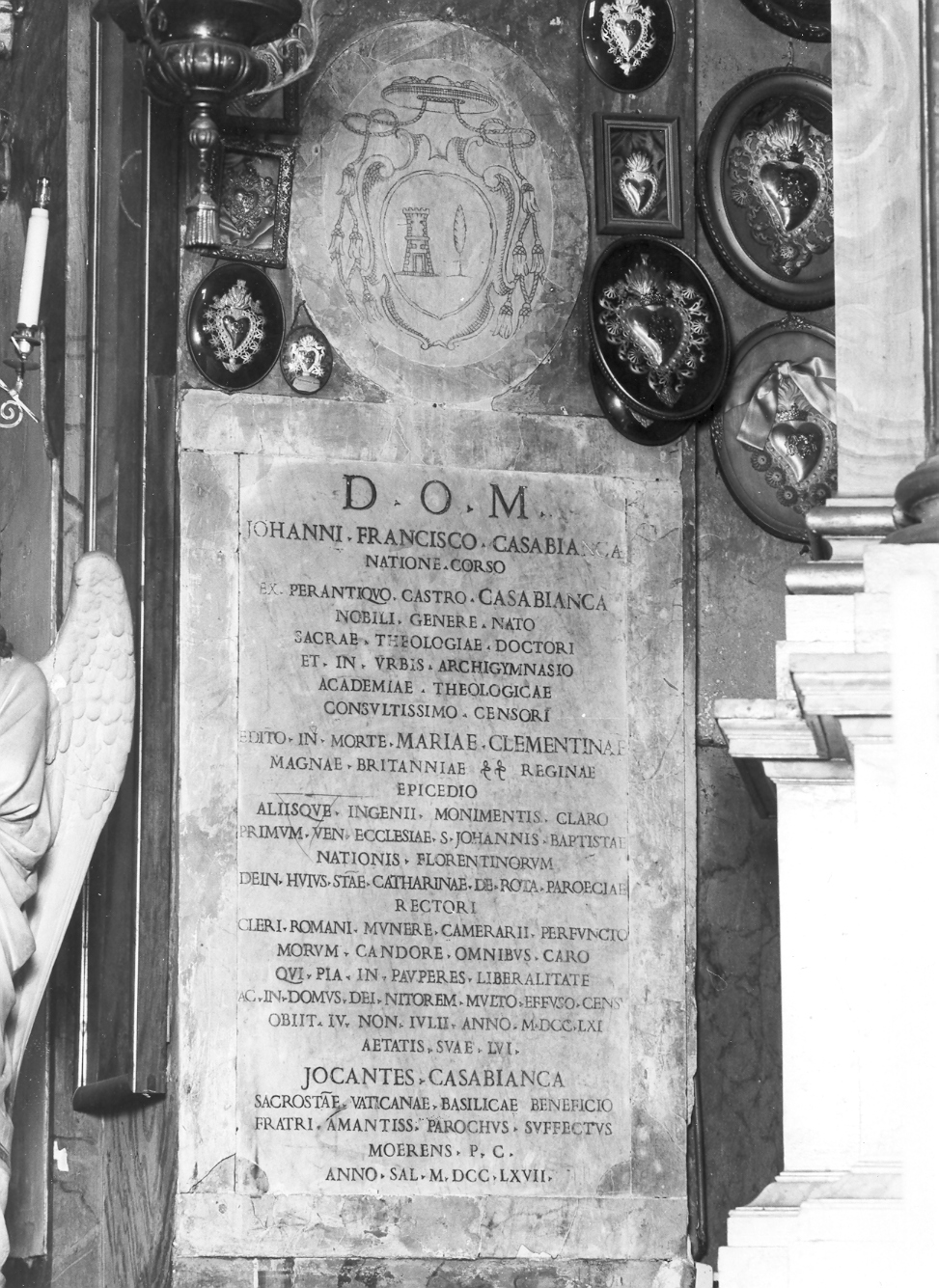lapide - ambito romano (sec. XVIII)