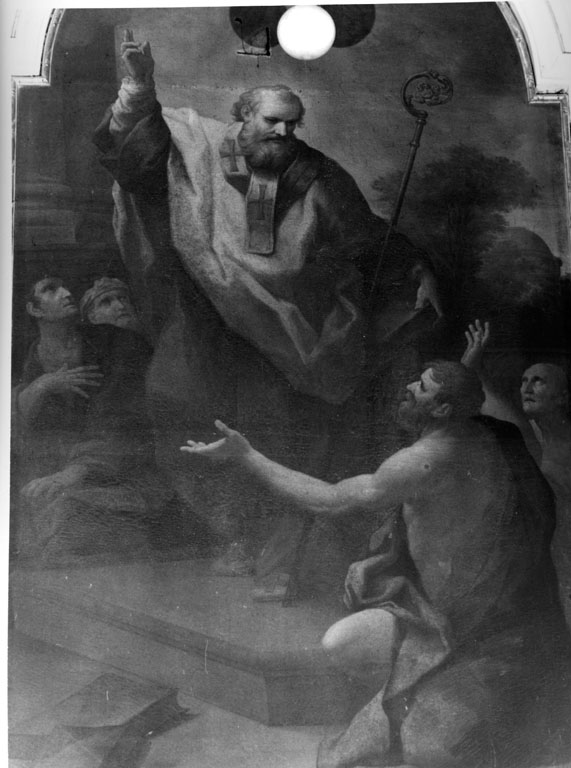 sant'Attanasio di Alessandria (dipinto) di Monosilio Salvatore (sec. XVIII)
