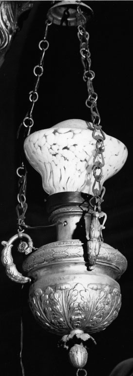 lampada pensile - ambito laziale (sec. XIX)