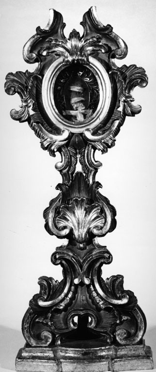 reliquiario - a ostensorio, serie - ambito laziale (seconda metà sec. XVIII)
