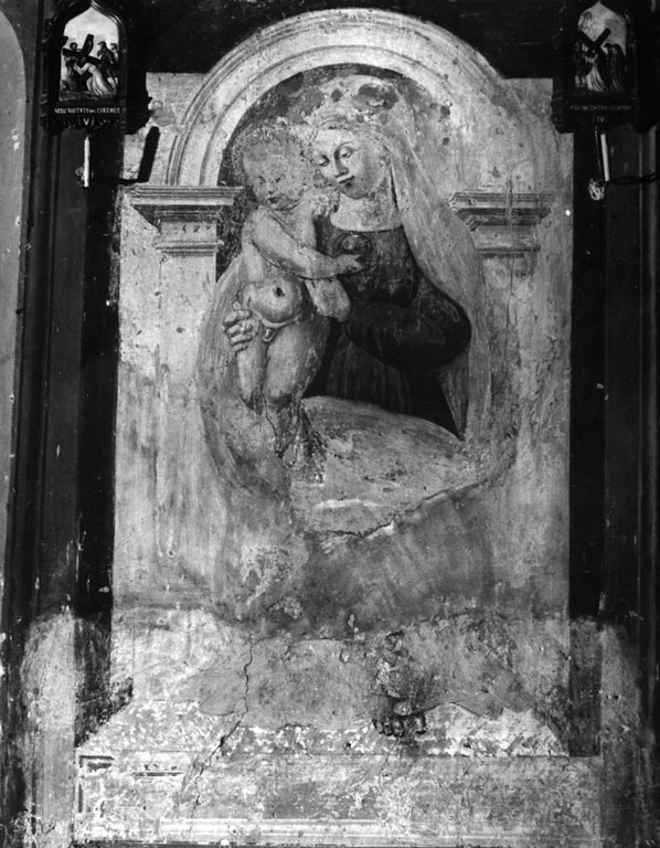 Madonna con Bambino (dipinto) di Maestro di Arsoli (attribuito) (inizio sec. XVI)