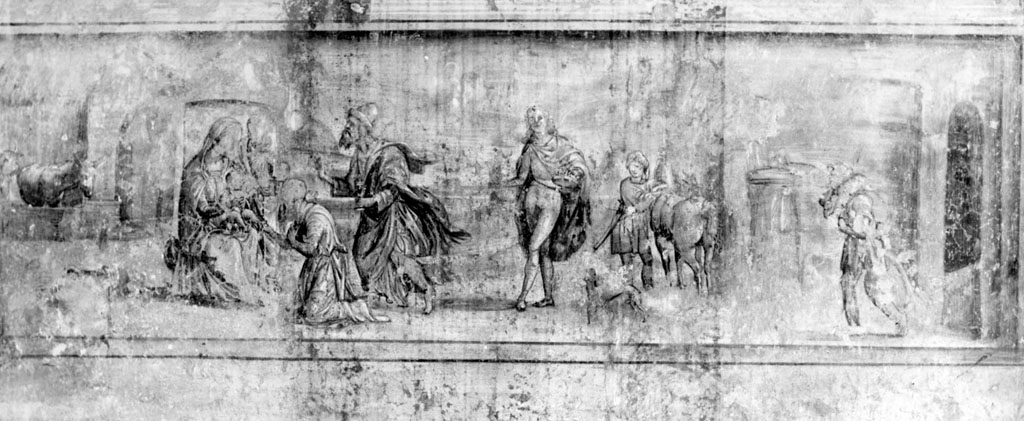 Adorazione dei Magi (dipinto, ciclo) di Bazzi Giovanni Antonio detto Sodoma (attribuito) (sec. XVI)