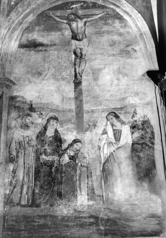 Crocifissione di Cristo (dipinto, ciclo) di Bazzi Giovanni Antonio detto Sodoma (attribuito) (sec. XVI)