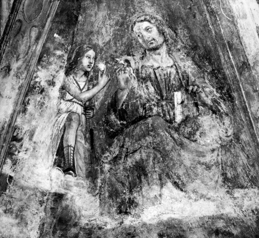 San Matteo evangelista (dipinto, ciclo) di Bazzi Giovanni Antonio detto Sodoma (attribuito) (sec. XVI)