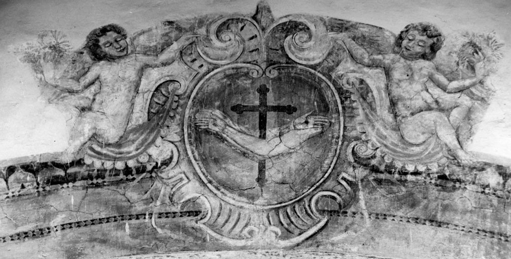Stemma dell'Ordine francescano (dipinto) - ambito laziale (sec. XVIII)