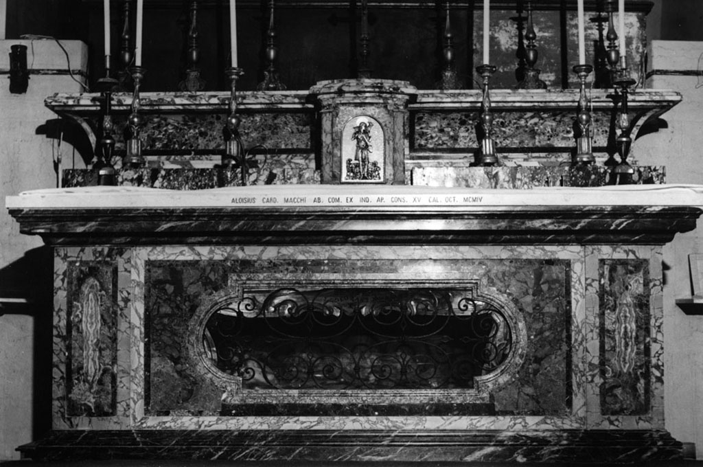 altare maggiore di Piatti A (terzo quarto sec. XVIII, sec. XX)