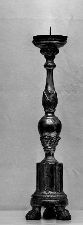 candeliere d'altare, serie - ambito laziale (sec. XIX)