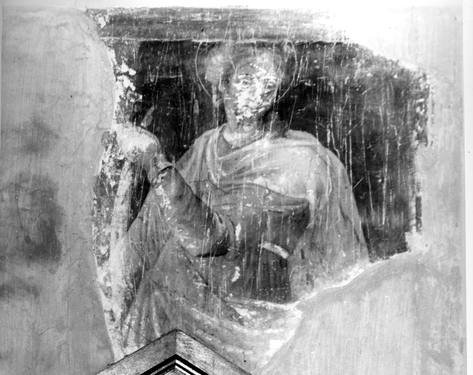 Santa martire (dipinto, frammento) - ambito umbro-laziale (sec. XVI)