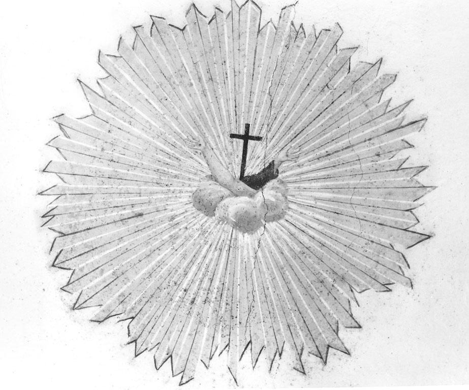 Simbolo dell'Ordine francescano (dipinto, complesso decorativo) - ambito laziale (seconda metà sec. XVII)