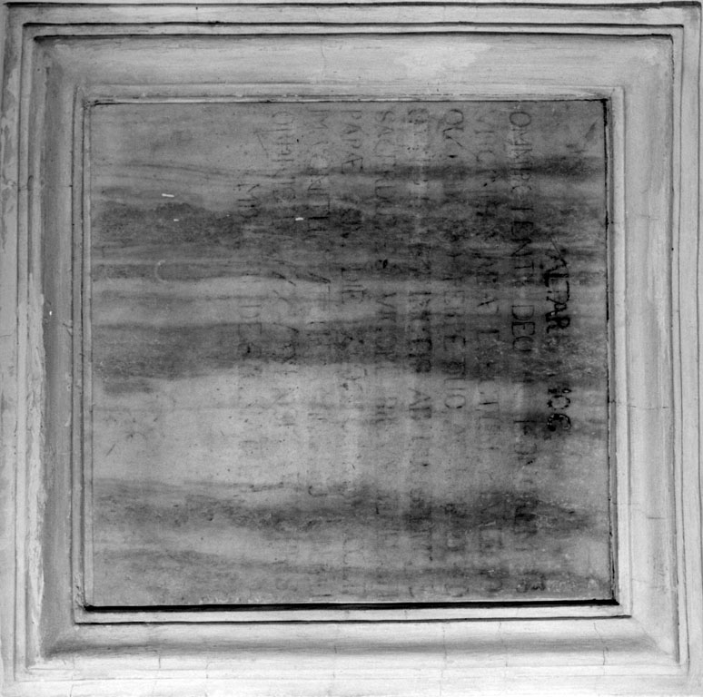 lapide - ambito laziale (secc. XVII/ XVIII)
