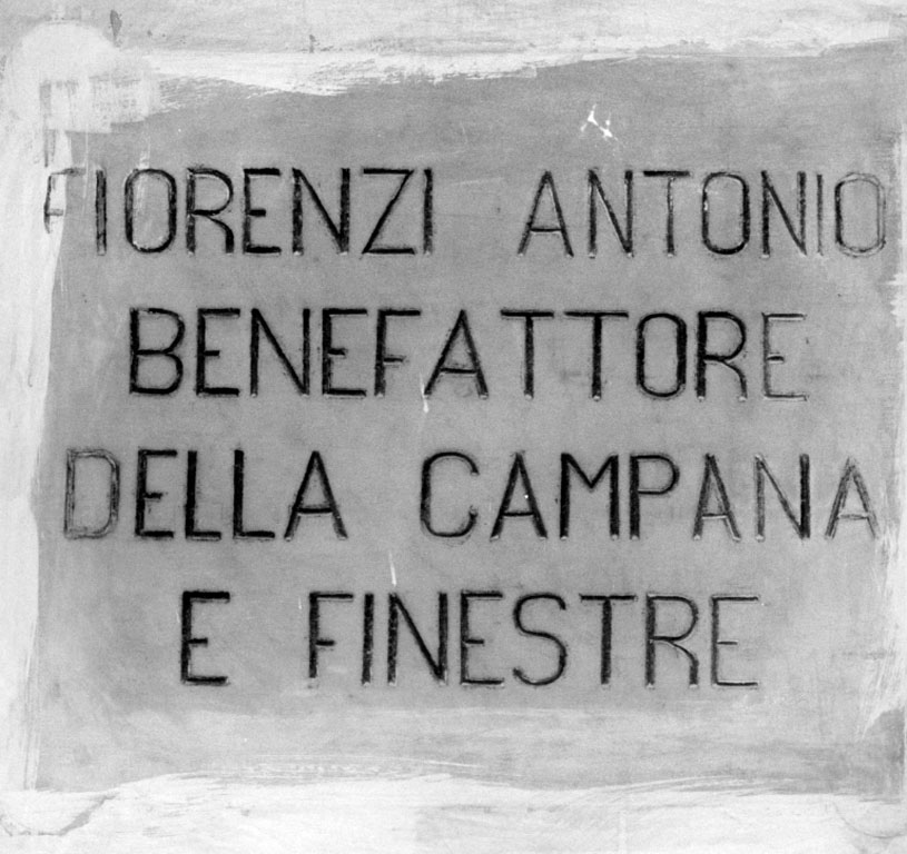 lapide - ambito laziale (secc. XIX/ XX)