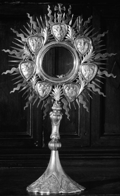 ostensorio - a raggiera - ambito laziale (sec. XVIII)