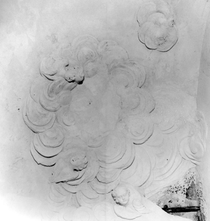 Angeli tra le nuvole (decorazione plastica) - ambito laziale (prima metà sec. XVIII)