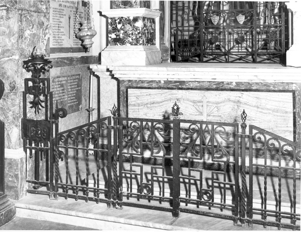 cancellata di cappella - ambito romano (sec. XX)