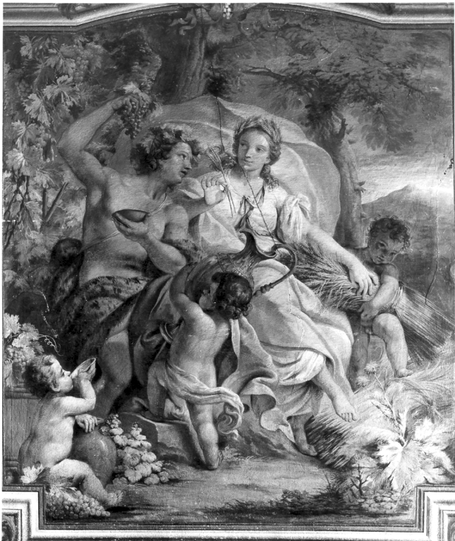 L'Estate e l'Autunno (dipinto) di Valeriani Giuseppe (sec. XVIII)