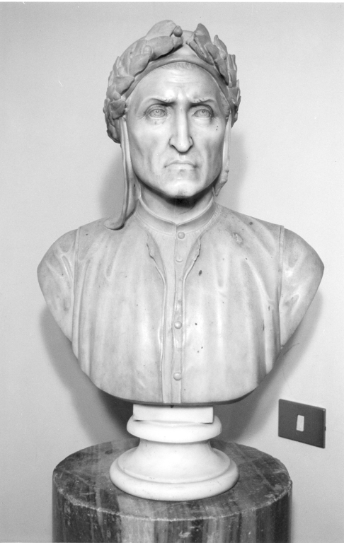 Ritratto di Dante Alighieri (busto) di Temperoni Attilio (sec. XIX)