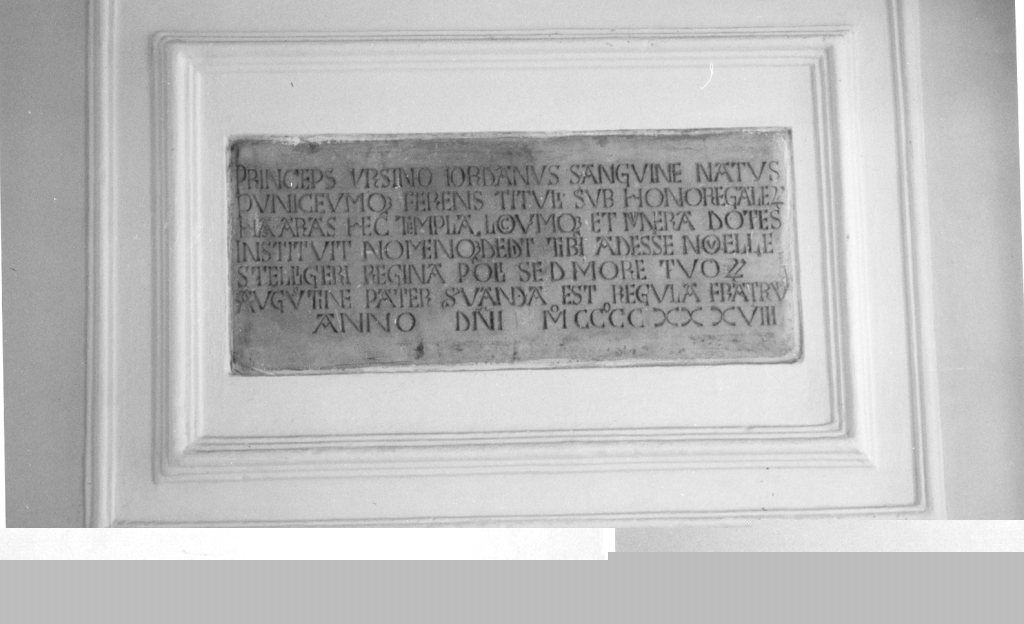 lapide - ambito laziale (sec. XV)