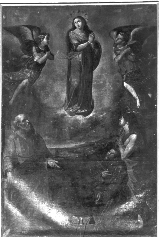Immacolata Concezione e santi (dipinto) di Pulzone Scipione (attribuito) (seconda metà sec. XVI)