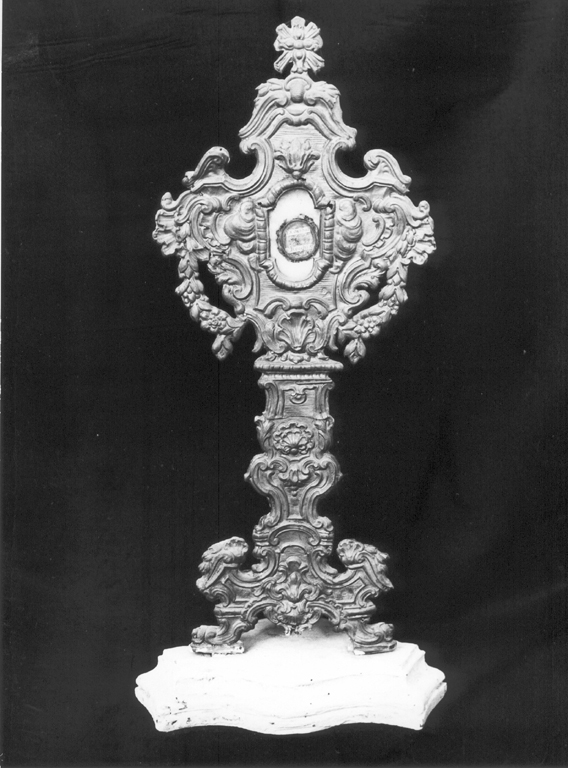 reliquiario - a ostensorio - ambito romano (prima metà sec. XVIII)