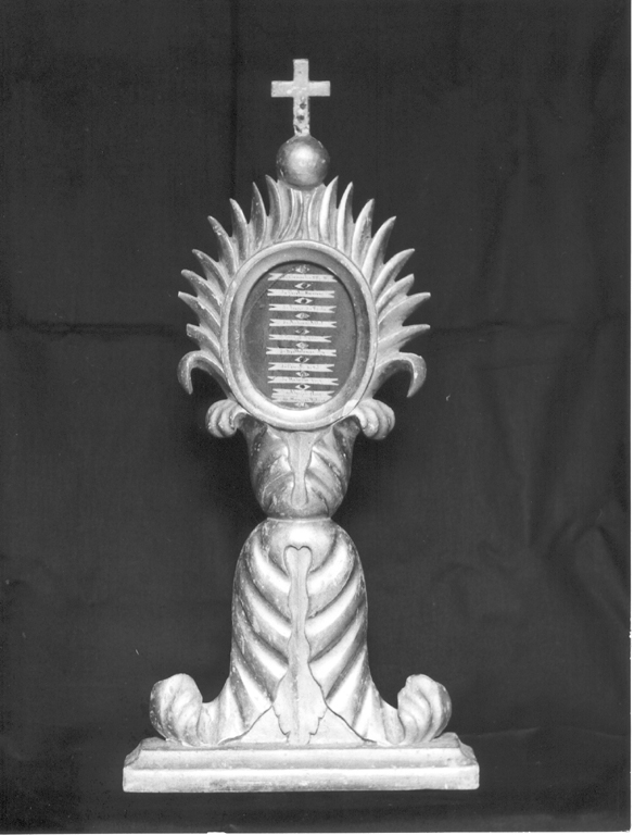 reliquiario - a ostensorio, serie - ambito laziale (prima metà sec. XIX)