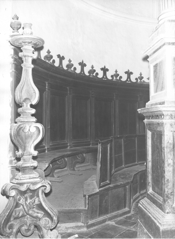 stalli del coro di Michelangelo di Toffia (attribuito) (sec. XVII)