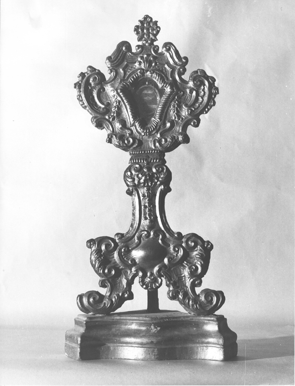 reliquiario - a ostensorio - ambito laziale (sec. XVIII)