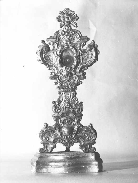 reliquiario - a ostensorio - ambito laziale (sec. XVIII)