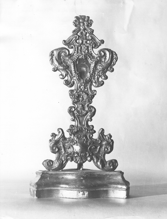 reliquiario - a ostensorio - ambito laziale (sec. XVIII)