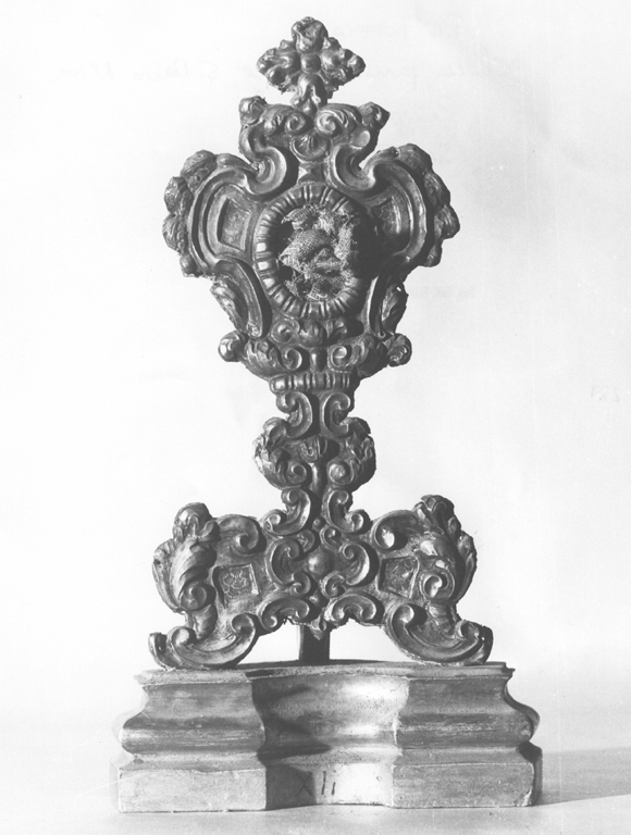 reliquiario - a ostensorio - ambito laziale (sec. XVIII)