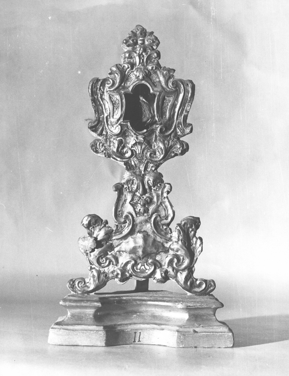 reliquiario - a ostensorio - ambito laziale (sec. XVIII)