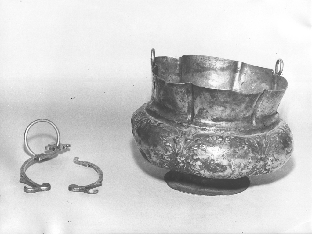 secchiello per l'acqua benedetta - ambito romano (inizio sec. XVIII)