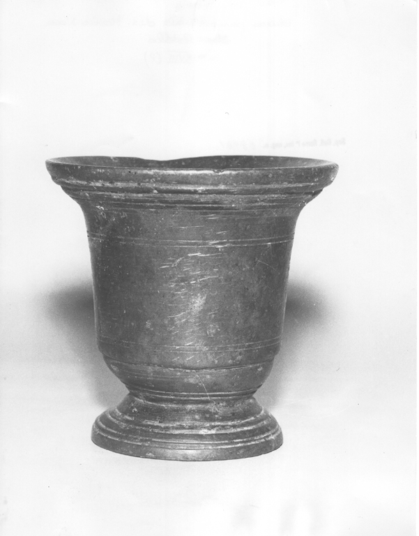 mortaio - ambito laziale (sec. XVII)