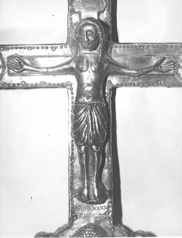 Cristo crocifisso (croce processionale) - ambito abruzzese (sec. XIV)