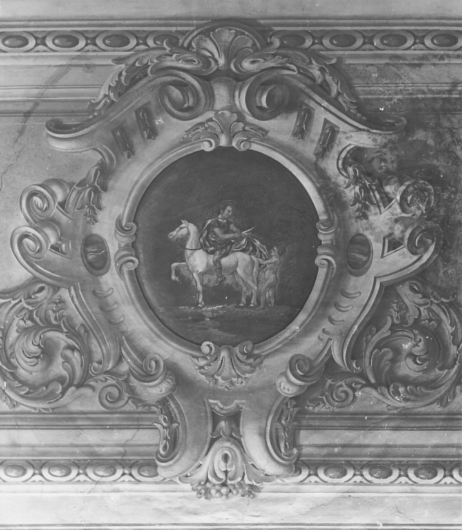 San Martino dona parte del mantello al povero (dipinto) di Strigelli Vincenzo (sec. XVIII)