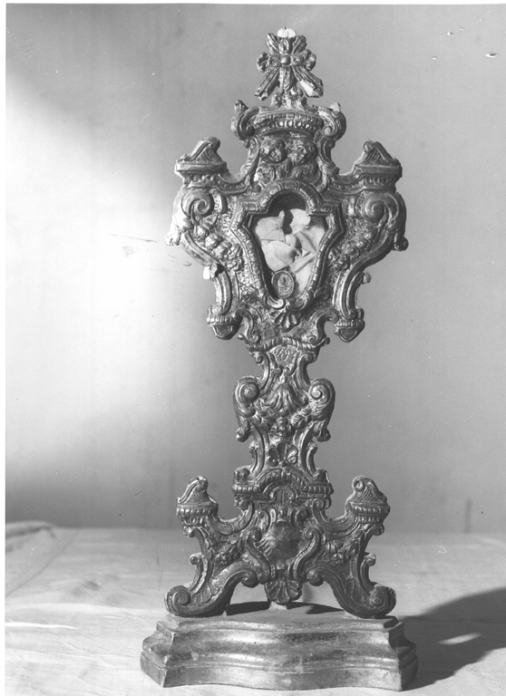 reliquiario - a ostensorio - ambito laziale (sec. XVIII)