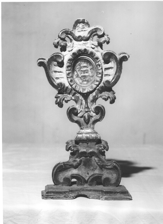reliquiario - a ostensorio - ambito laziale (sec. XVIII)