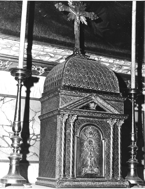 tabernacolo - a tempietto - ambito laziale (inizio sec. XX)