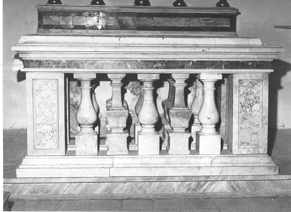 balaustrata - ambito laziale (ultimo quarto sec. XVIII)