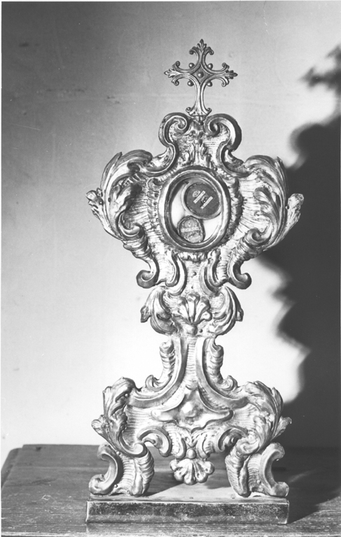 reliquiario - a ostensorio - ambito laziale (sec. XVIII)