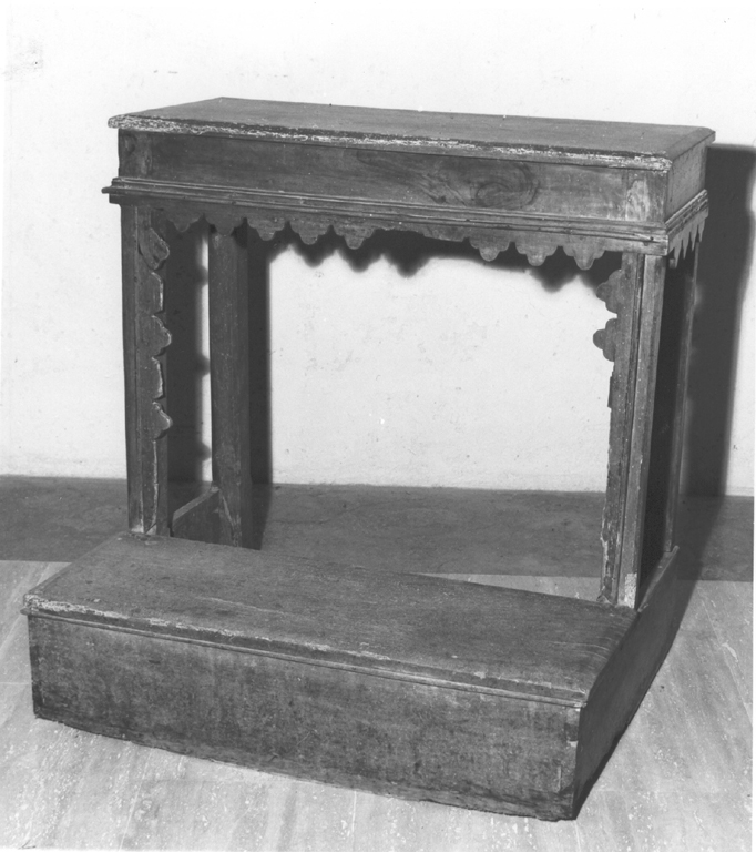 inginocchiatoio - ambito laziale (sec. XVIII)