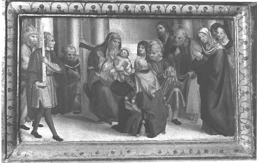 circoncisione di Gesù Bambino (dipinto, elemento d'insieme) di Torresani Bartolomeo (attribuito) (seconda metà sec. XVI)