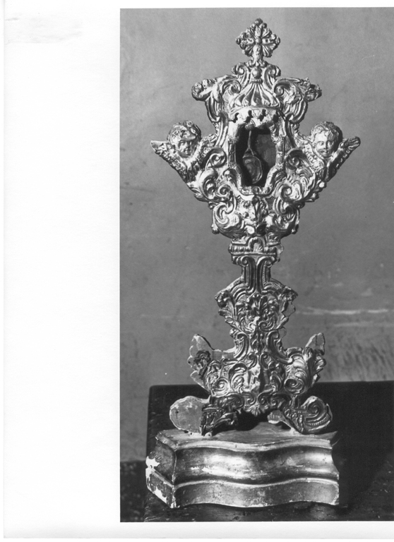 reliquiario - a ostensorio - ambito romano (metà sec. XVIII)