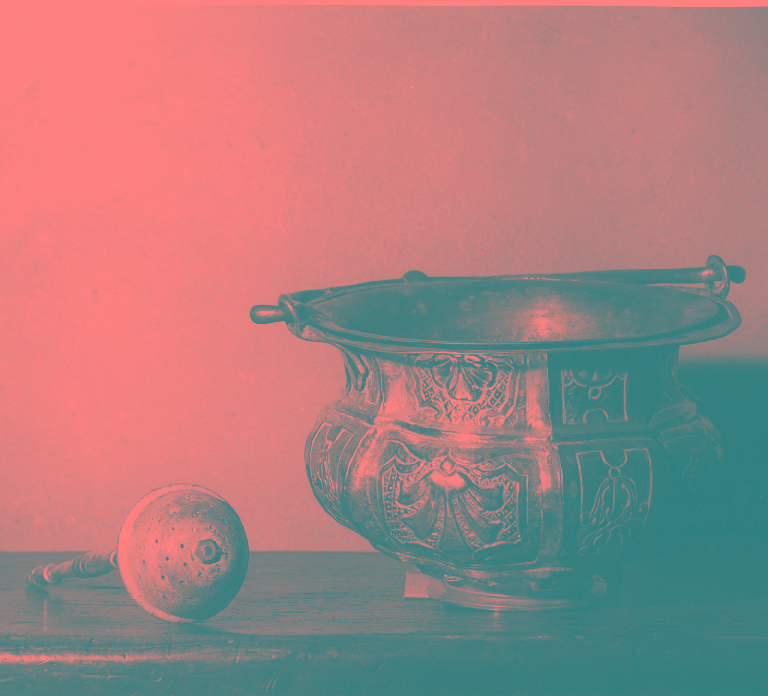 servizio per aspersione, insieme - ambito romano (sec. XVIII)