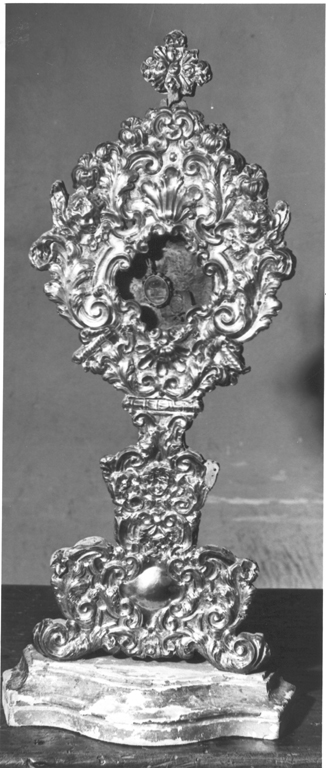 reliquiario - a ostensorio - ambito laziale (metà sec. XVIII)