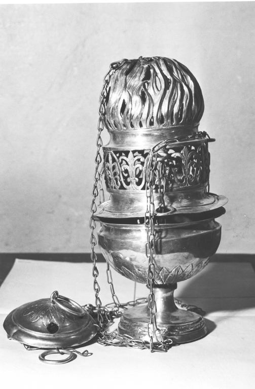 turibolo - a vaso fiammeggiante di Marianecci Paolo (attribuito) (prima metà sec. XIX)