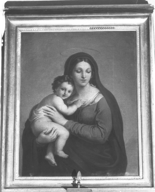 Madonna del Rifugio, Madonna con Bambino (dipinto) di Camuccini Vincenzo (attribuito) (primo quarto sec. XIX)