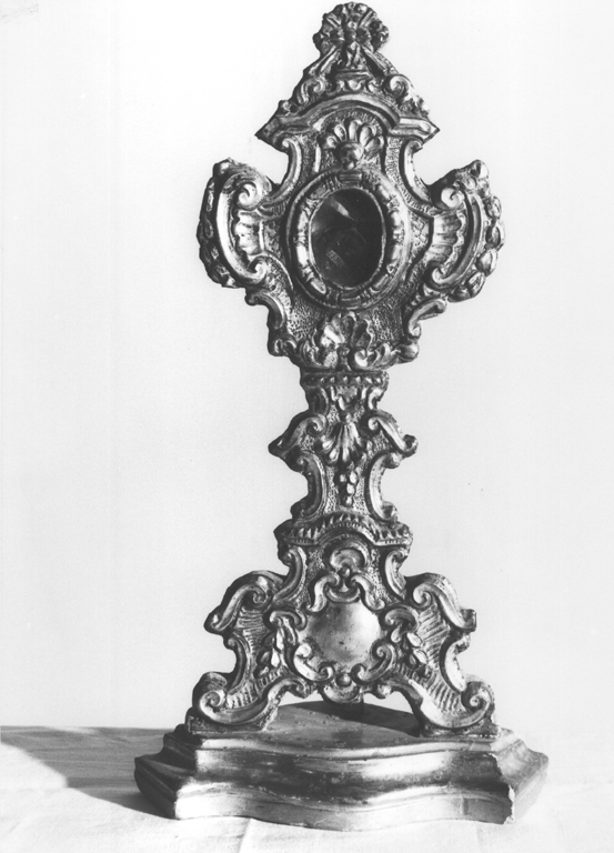 reliquiario - a ostensorio, serie - ambito laziale (sec. XIX)